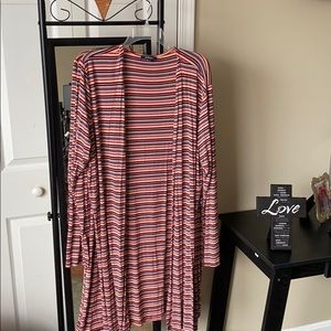 Multicolored Striped Cardigan